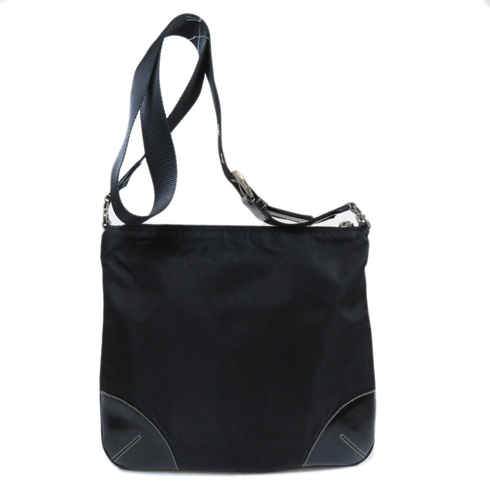 Prada black leather Crossbody Bag Tessuto Black